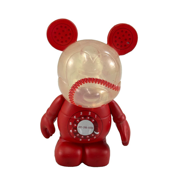Disney Vinylmation Park Urban Red Phone Telephone 3" Vinyl Collectible Figure - Picture 1 of 3
